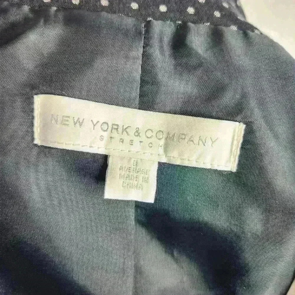 New York And Company Black One-Button Pockets Blazer Womens Size 0 - Picture 9 of 11
